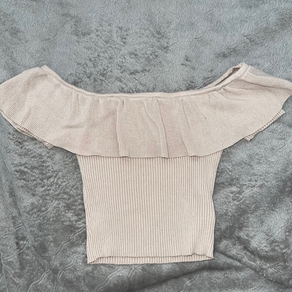 Forever 21 Off the Shoulder Crop Top